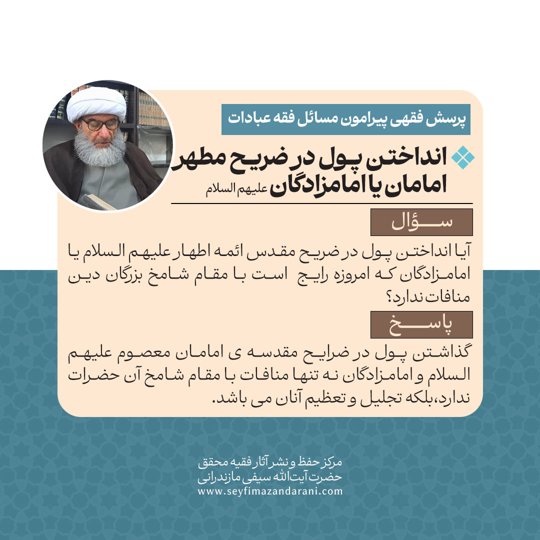 انداختن پول در ضریح